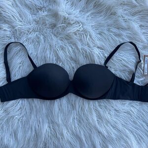 Skims Ultimate Push Up Strapless Bra Onyx Size 36DDD